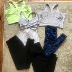 Lululemon bundle - 3 tops/3 yoga pants